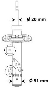 Amortyzator KYB 3338057