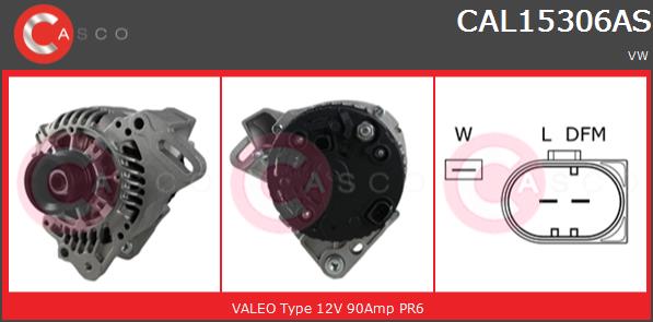 Alternator CASCO CAL15306AS