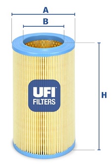 Filtr powietrza UFI 27.630.00