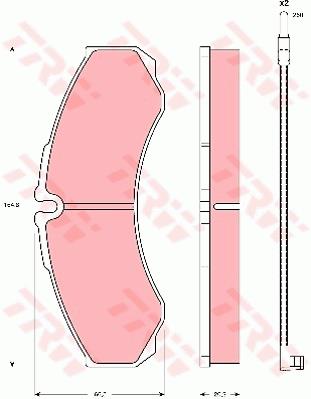 Klocki hamulcowe TRW GDB1609