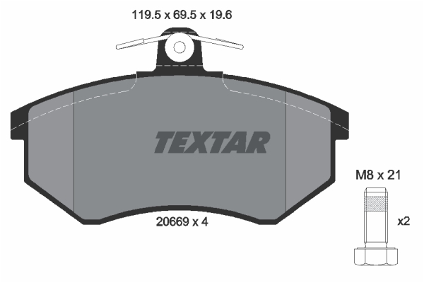 Klocki hamulcowe TEXTAR 2066921