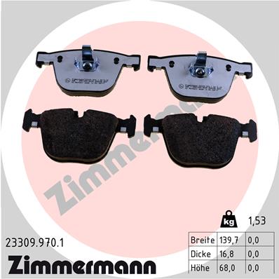 Klocki hamulcowe ZIMMERMANN 23309.970.1