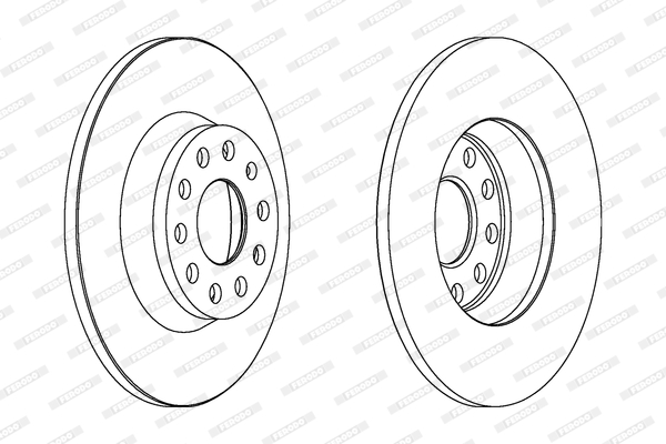 Tarcza hamulcowa FERODO DDF1306C
