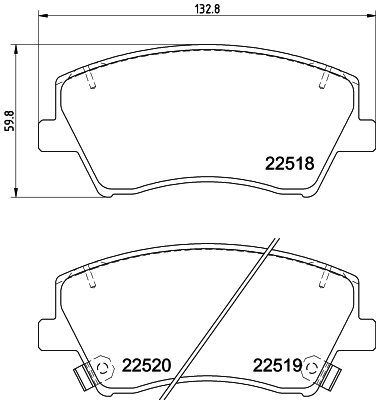 Klocki hamulcowe HELLA 8DB 355 039-041