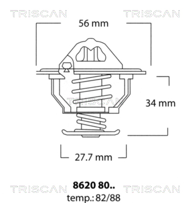 Termostat TRISCAN 8620 8088