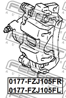 Zacisk hamulca FEBEST 0177-FZJ105FL