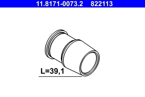 Tuleja prowadząca zacisk hamulcowy zestaw ATE 11.8171-0073.2