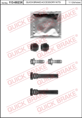 Zestaw tulei prowadzących zacisk hamulca QUICK BRAKE 113-0023X