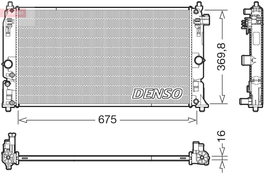 Chłodnica, układ chłodzenia silnika DENSO DRM50150