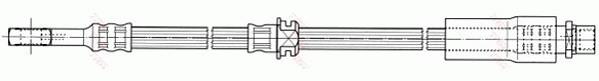 Przewód hamulcowy elastyczny TRW PHD673