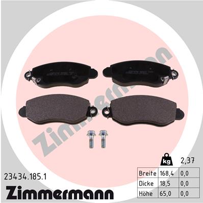 Klocki hamulcowe ZIMMERMANN 23434.185.1