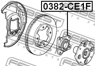 Piasta koła FEBEST 0382-CE1F