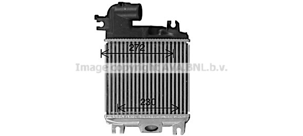 Chłodnica powietrza intercooler AVA QUALITY COOLING TO4758