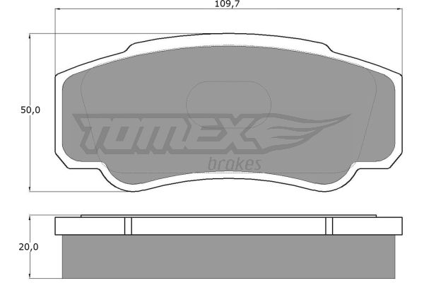 Klocki hamulcowe TOMEX BRAKES TX 12-46
