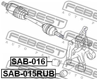 Tuleja wahacza FEBEST SAB-015RUB