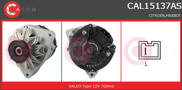 Alternator CASCO CAL15137AS