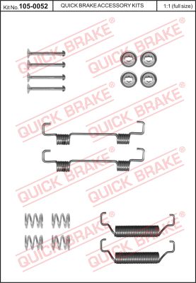 Zestaw montażowy szczęk hamulcowych QUICK BRAKE 105-0052