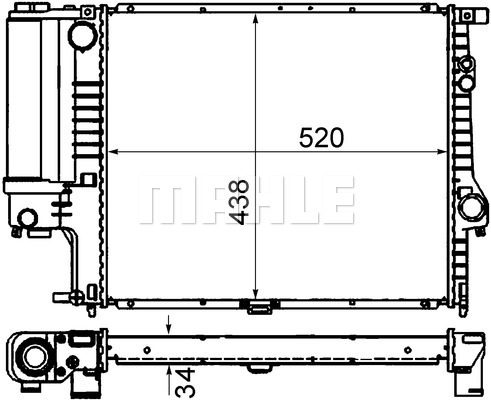Chłodnica MAHLE CR 244 001S