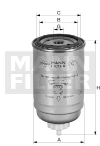 Filtr paliwa MANN-FILTER PL 9100