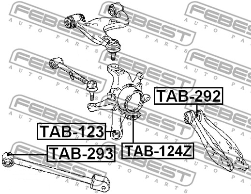 Tuleja wahacza FEBEST TAB-293