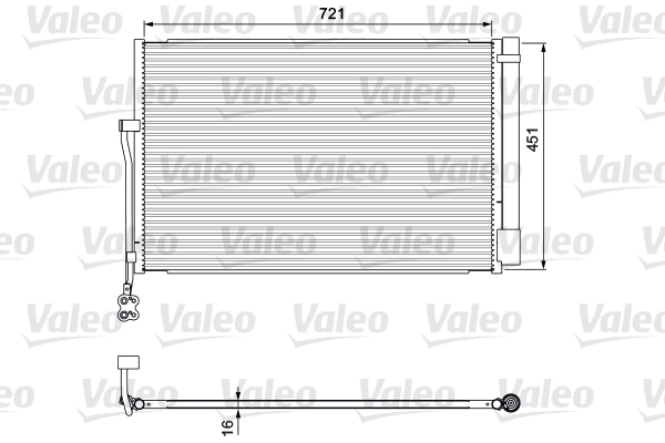Skraplacz klimatyzacji VALEO 814379