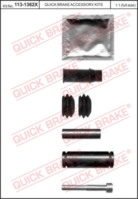 Zestaw tulei prowadzących zacisk hamulca QUICK BRAKE 113-1362X
