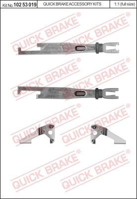 Regulacja szczęk hamulcowych QUICK BRAKE 102 53 019