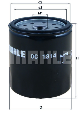 Filtr oleju MAHLE OC 1314