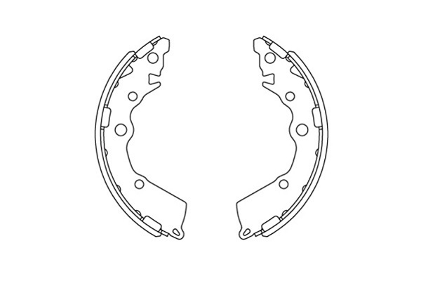 Zestaw szczęk hamulcowych KAVO PARTS KBS-4413