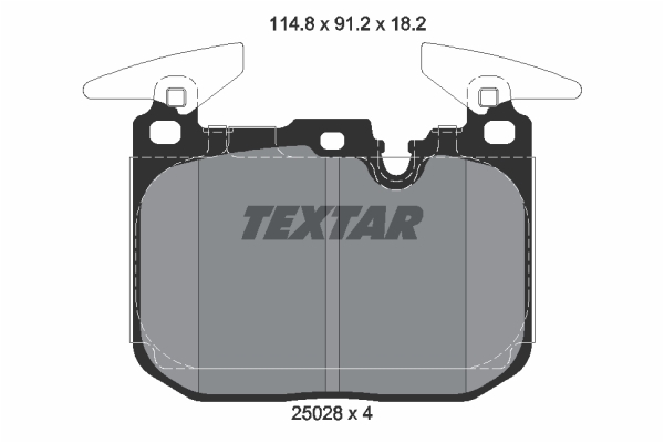 Klocki hamulcowe TEXTAR 2502801