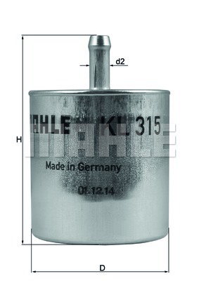 Filtr paliwa MAHLE KL 315
