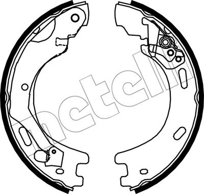 Zestaw szczęk hamulcowych METELLI 53-0376