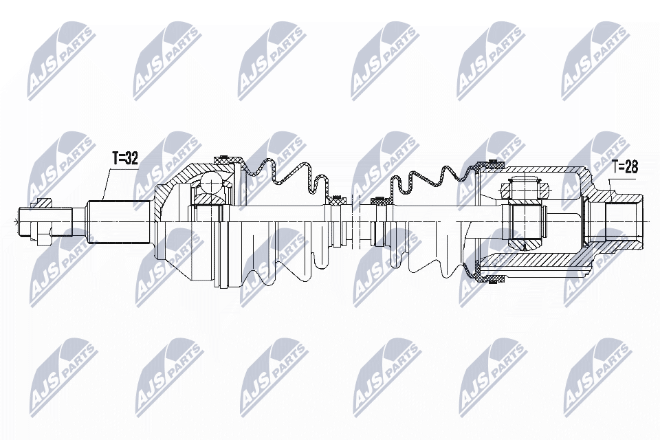 Filtr sadzy / filtr cząstek stałych, układ wydechowy NTY DPF-KA-000