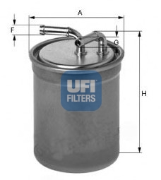 Filtr paliwa UFI 24.016.00