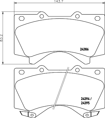 Klocki hamulcowe HELLA 8DB 355 013-151