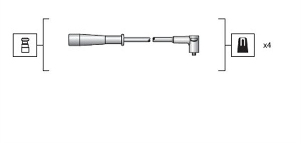 Przewody zapłonowe MAGNETI MARELLI 941318111130