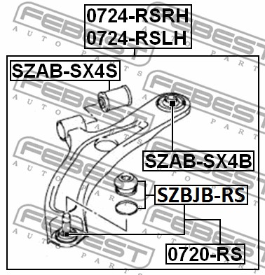 Tuleja wahacza FEBEST SZAB-SX4B