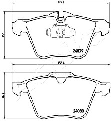 Klocki hamulcowe ASHIKA 50-00-0341
