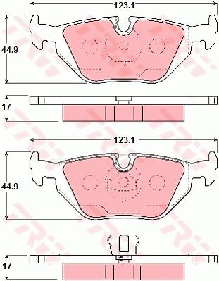 Klocki hamulcowe TRW GDB1343