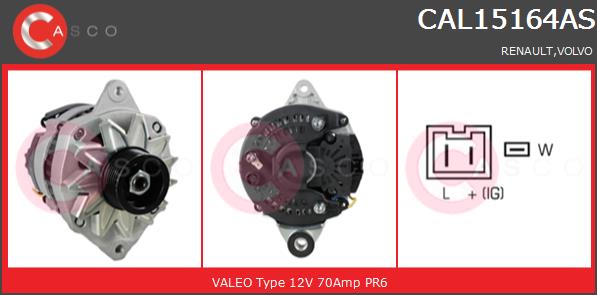 Alternator CASCO CAL15164AS
