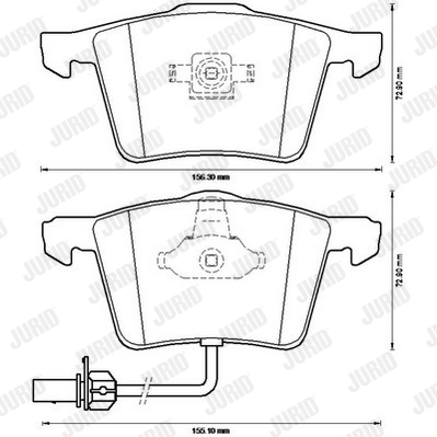 Klocki hamulcowe JURID 573196JC