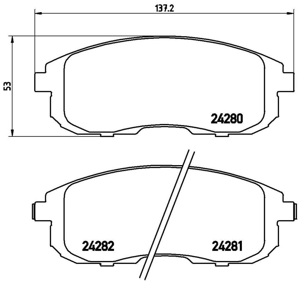 Klocki hamulcowe BREMBO P 23 126