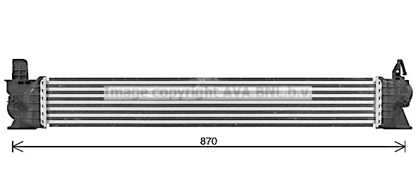 Chłodnica powietrza intercooler AVA QUALITY COOLING FT4482