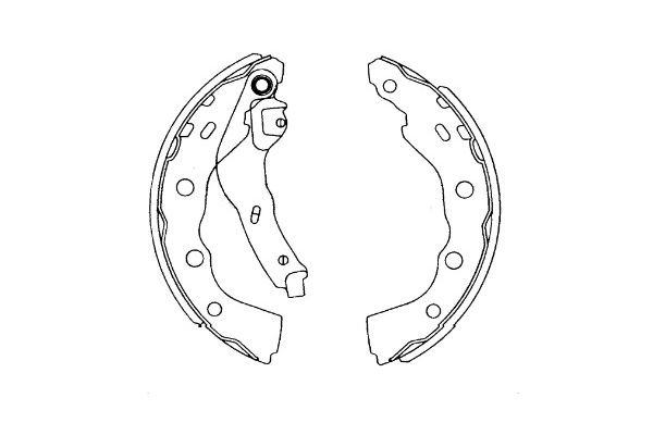 Zestaw szczęk hamulcowych KAVO PARTS KBS-6415