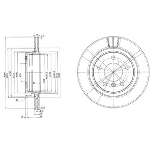 Tarcza hamulcowa DELPHI BG3530C