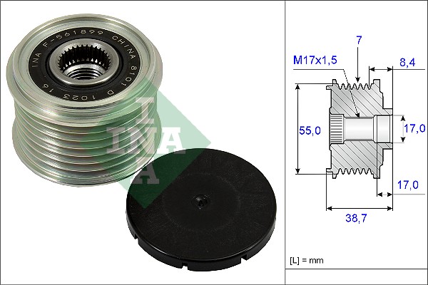 Sprzęgło alternatora INA 535 0239 10