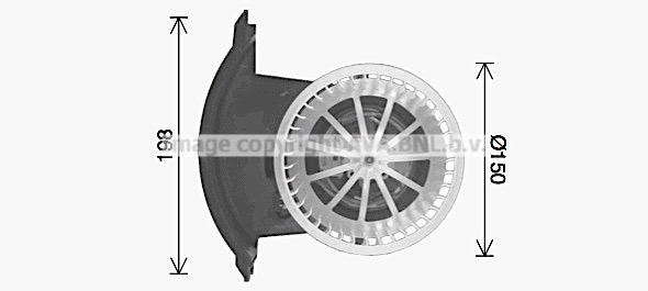 Wentylator wnętrza AVA QUALITY COOLING VN8427