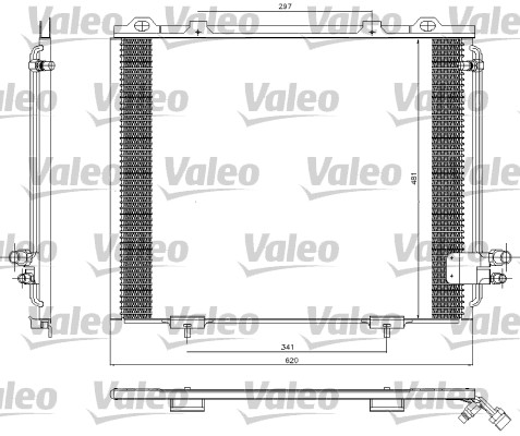 Skraplacz klimatyzacji VALEO 817252