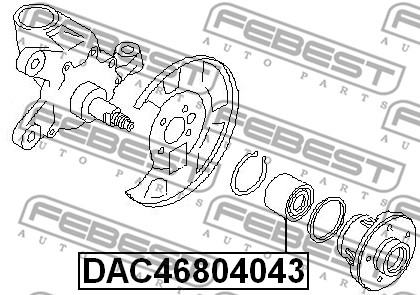 Łożysko koła FEBEST DAC46804043