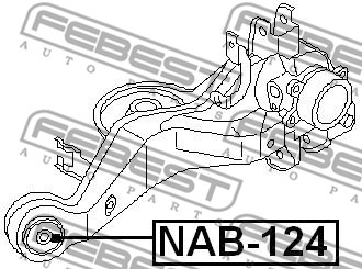 Tuleja wahacza FEBEST NAB-124